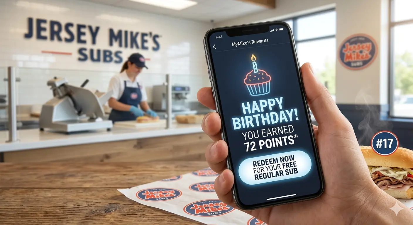 Jersey Mike’s Birthday Reward