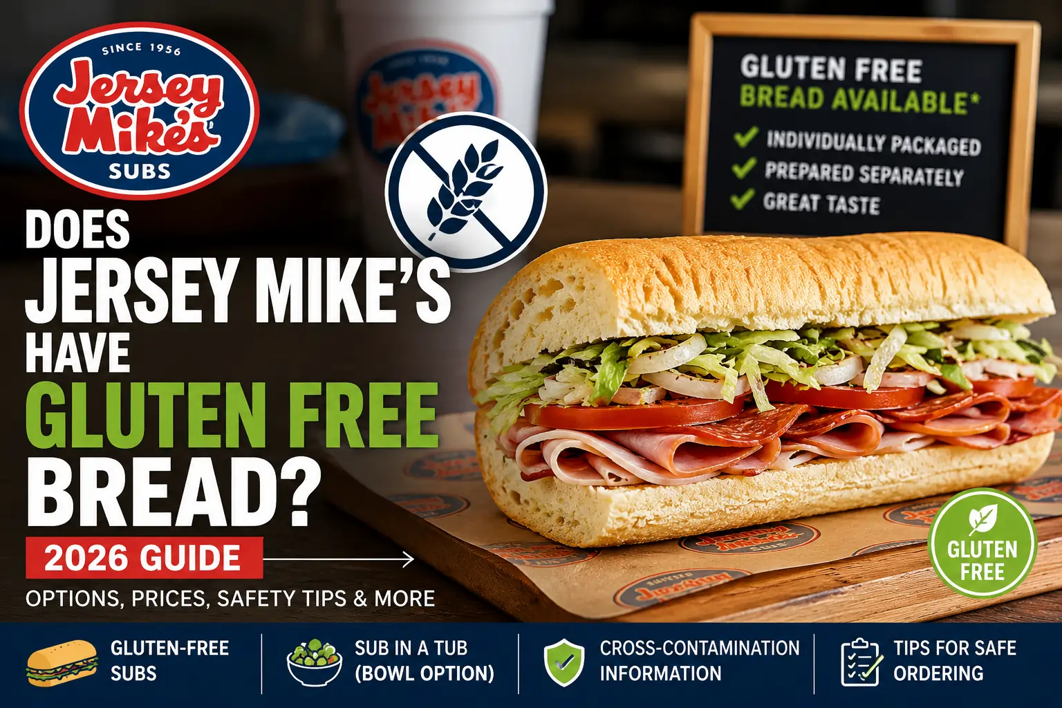 Does Jersey Mike's Have Gluten Free Bread