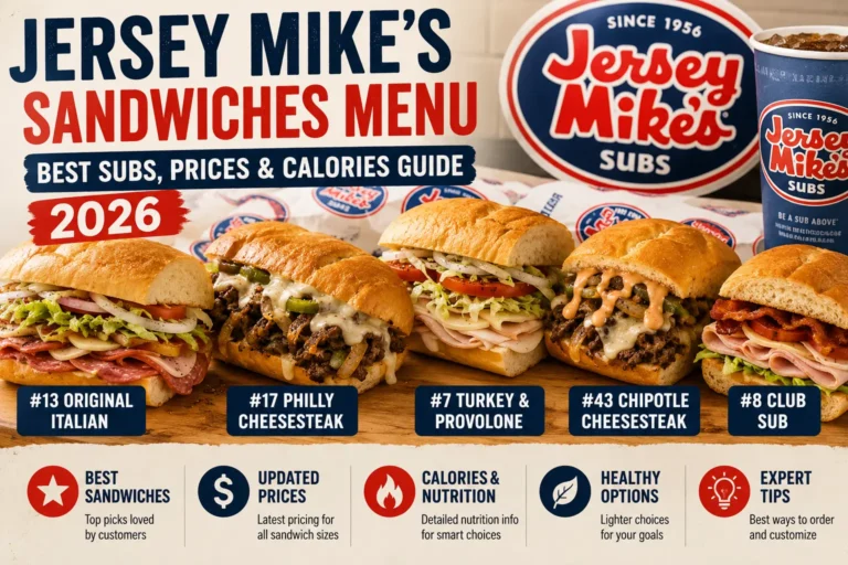 Jersey Mike’s Sandwiches Menu