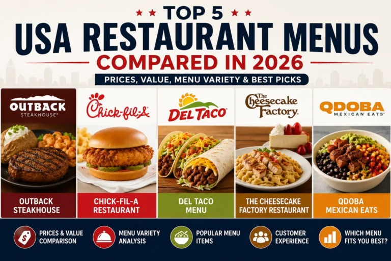 Top 5 USA Restaurant Menus Compared in 2026